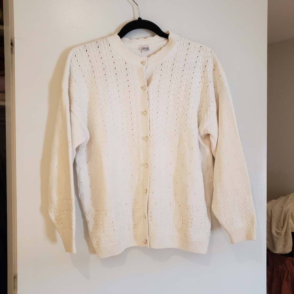 Vintage grandma cardigan - Medium